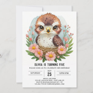 Invitation Anniversaire des oiseaux en ligne enchantés
