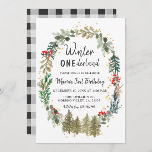 Invitation Anniversaire des pins d'hiver