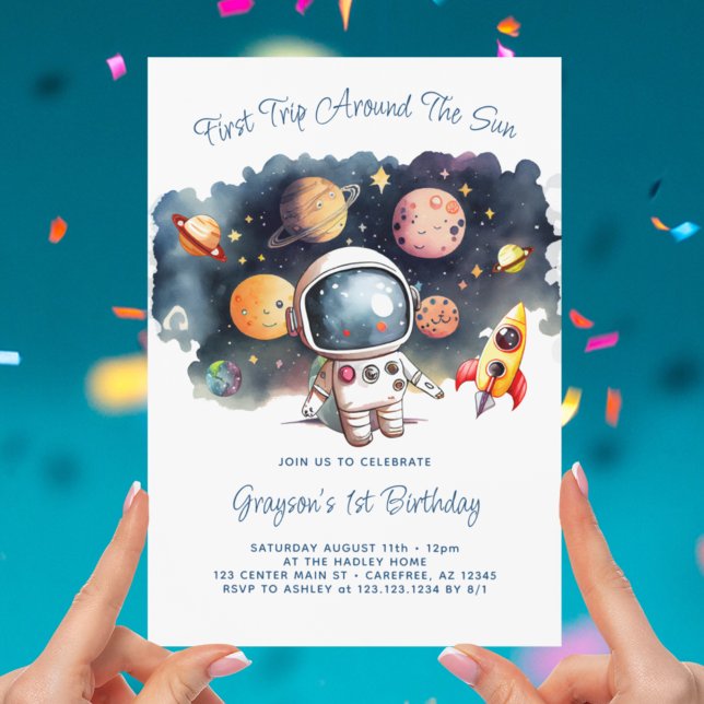 Invitation Anniversaire des planètes extra-spatiales (Créateur téléchargé)