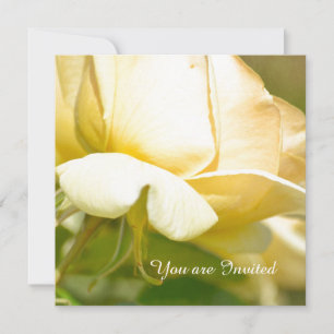 Invitation Anniversaire des roses jaunes