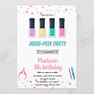 Invitation Anniversaire des spas de Mani pedi