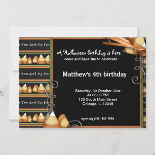 Invitation Anniversaire d'Halloween