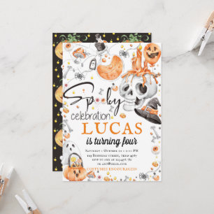 Invitation Anniversaire d'Halloween Fête Éffrayante