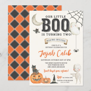 Invitation Anniversaire d'Halloween pour enfants de Little Bo