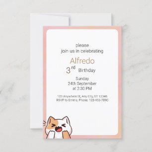 Invitation Anniversaire d'Halloween simple