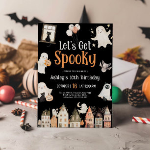 Invitation Anniversaire d'Halloween Soyons Éffrayants