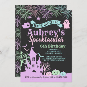 Invitation Anniversaire d'Halloween Spooktacular