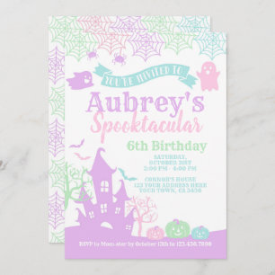 Invitation Anniversaire d'Halloween Spooktacular