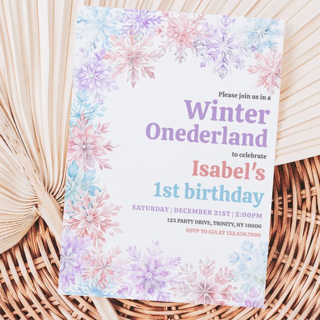 Invitation Anniversaire d'hiver Onderland (Créateur téléchargé)
