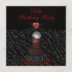 Invitation Anniversaire d'impression de parties scintillantes