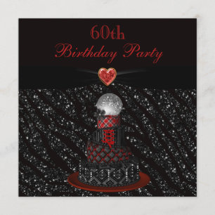 Invitation Anniversaire d'impression de parties scintillantes