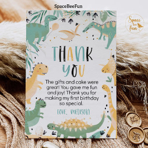 Invitation Anniversaire Dinosaure Trois Rex Merci Garçon Dino