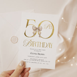 Invitation Anniversaire d'or 50e anniversaire