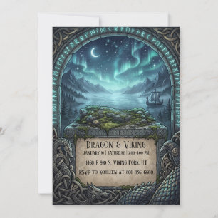Invitation Anniversaire Dragon & Viking