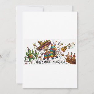 Invitation Anniversaire drôle de fête avec un Chihuahua sur u