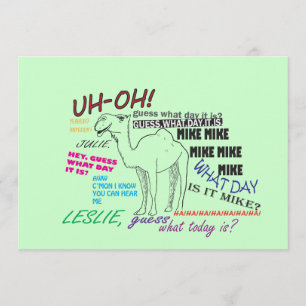 Invitation anniversaire drôle de journée en milieu de semaine