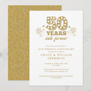 Invitation Anniversaire du 50e anniversaire de Mariage pour t