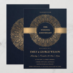 INVITATION ANNIVERSAIRE DU 50E ANNIVERSAIRE DE MARINE FAUX GO