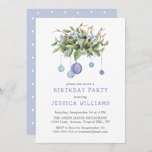 Invitation Anniversaire du ballon de riz Lilac