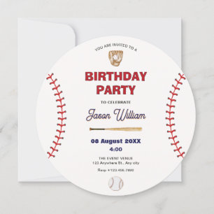 Invitation Anniversaire du baseball