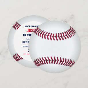 Invitation Anniversaire du baseball