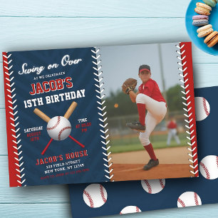 Invitation Anniversaire du baseball Swing on Over Party