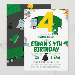 Anniversaire Camion Invitations Faire Part Cartes Zazzle