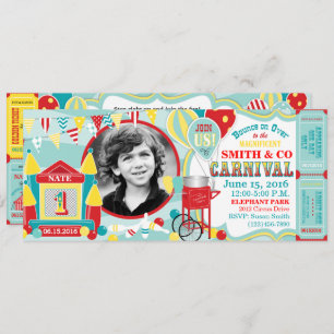 Invitation Anniversaire du Carnaval de Bounce House