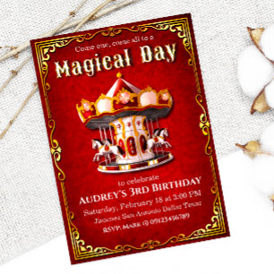 Invitation Anniversaire du carrousel