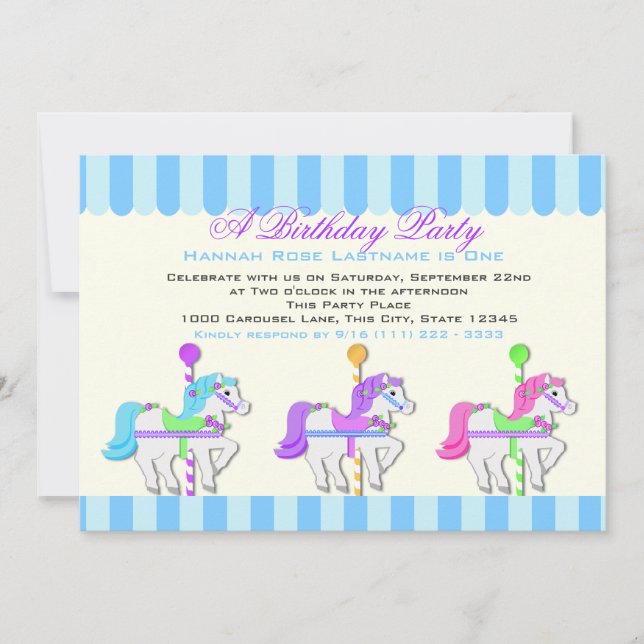 Invitation Anniversaire du Carrousel Ponts (Devant)