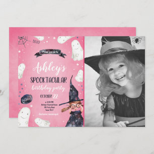 Invitation Anniversaire du Casquette de sorcière de Spooktacu