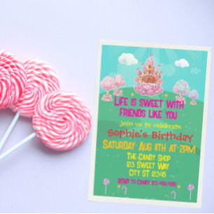 Invitation Anniversaire du château de Candy