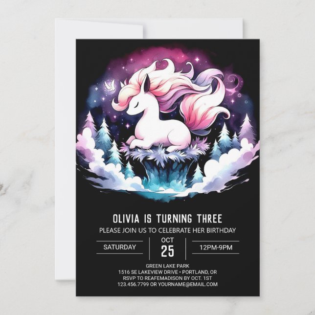 Invitation Anniversaire du cheval d'Imaginaire moderne (Devant)