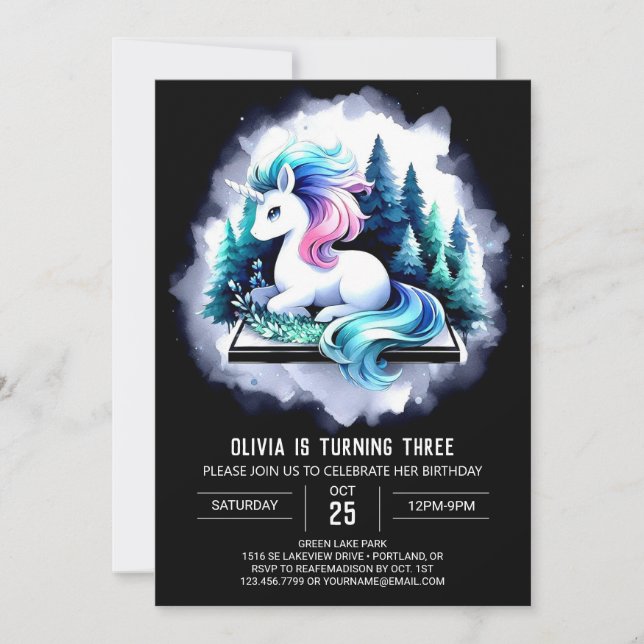 Invitation Anniversaire du Cheval Majestic (Devant)