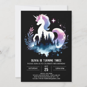 Invitation Anniversaire du cheval personnalisé