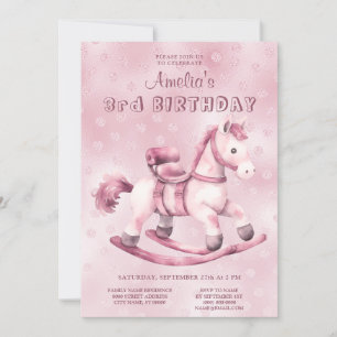 Invitation Anniversaire du Cheval Rosé