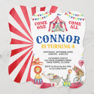 Invitation Anniversaire du cirque
