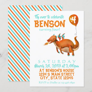 Invitation Anniversaire du dragon