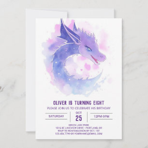 Invitation Anniversaire du dragon modifiable