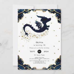 Invitation Anniversaire du Dragon Whimsical