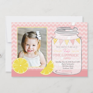 Invitation Anniversaire du Lemonaid Stand Chevron Pendentif P