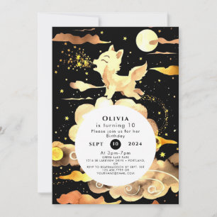 Invitation Anniversaire du loup de bois de charme