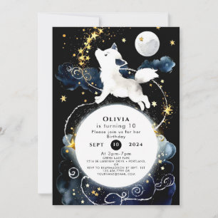 Invitation Anniversaire du loup enchanteur
