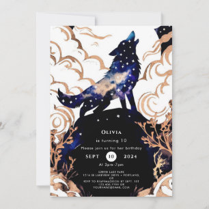Invitation Anniversaire du loup enchanteur