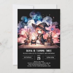 Invitation Anniversaire du magicien majestueux