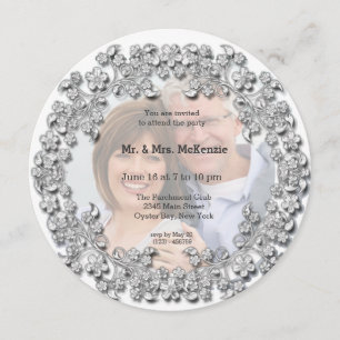 Invitation Anniversaire du Mariage de diamant