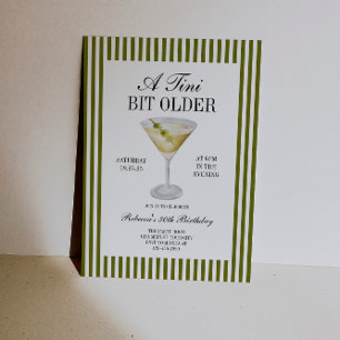 Invitation Anniversaire du Martini Tini Bit