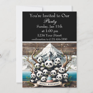 Invitation Anniversaire du Panda Bash