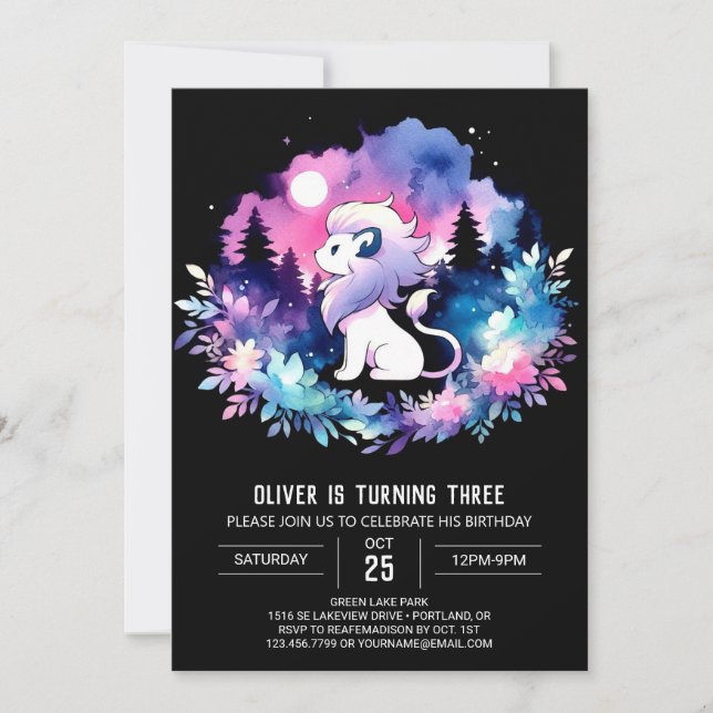 Invitation Anniversaire du Pastel Magique (Devant)