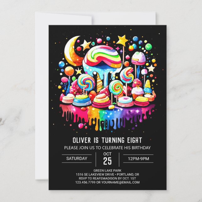 Invitation Anniversaire du Pastel Wonderland (Devant)